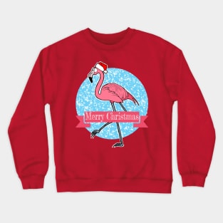 Flamingo Merry Christmas Crewneck Sweatshirt